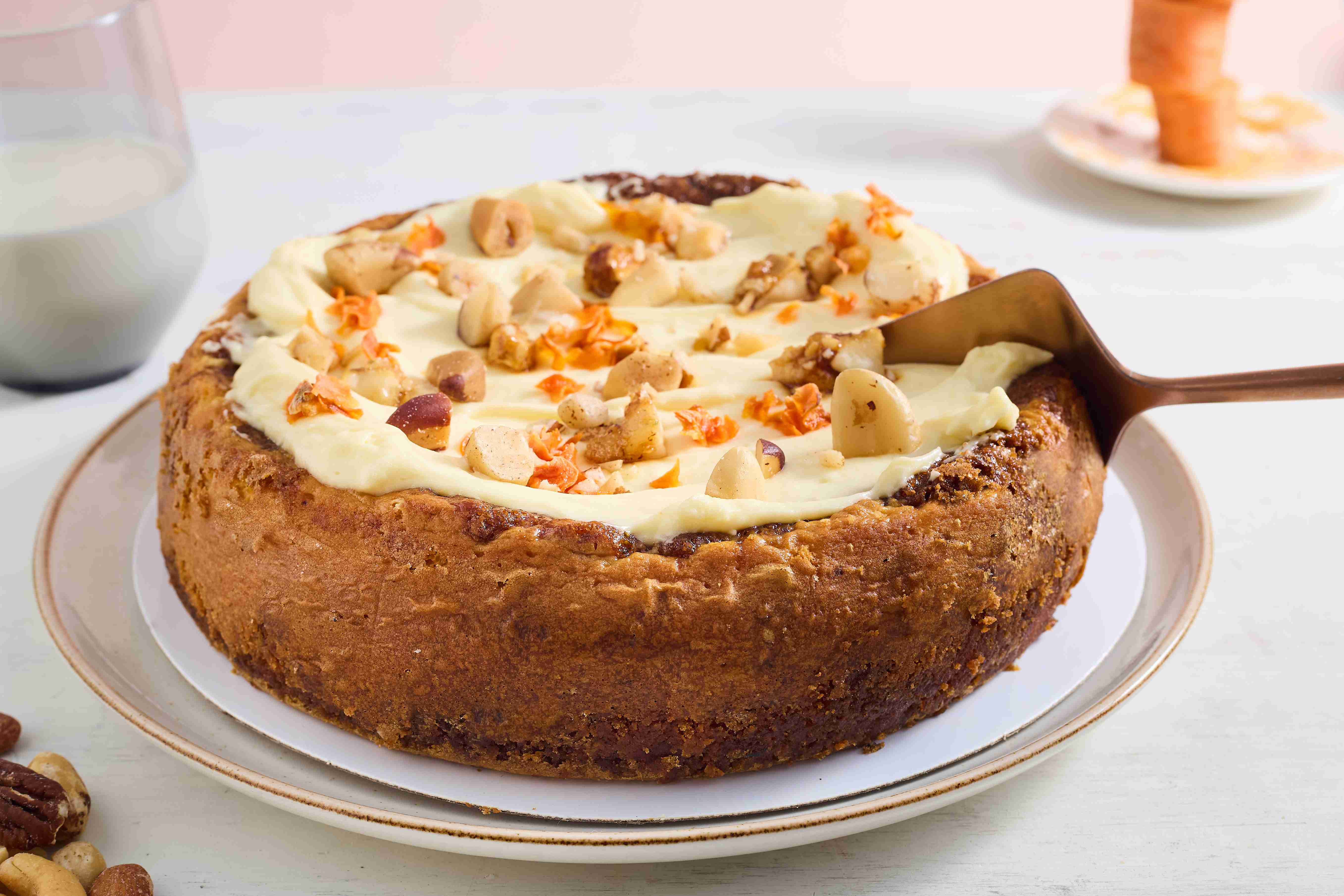 Tarta vasca de torta de zanahoria