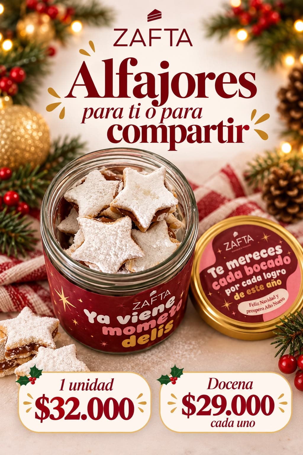 Frasco 450cc alfajores estrella